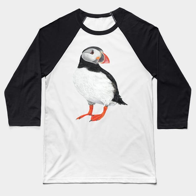 Puffin art Baseball T-Shirt by IslesArt